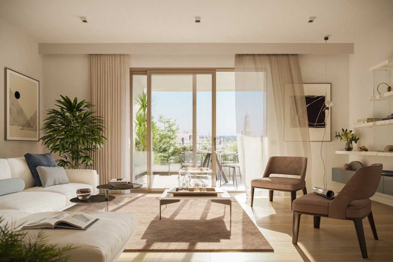 Grosse Fenster bringen viel Licht in die Wohnräume.