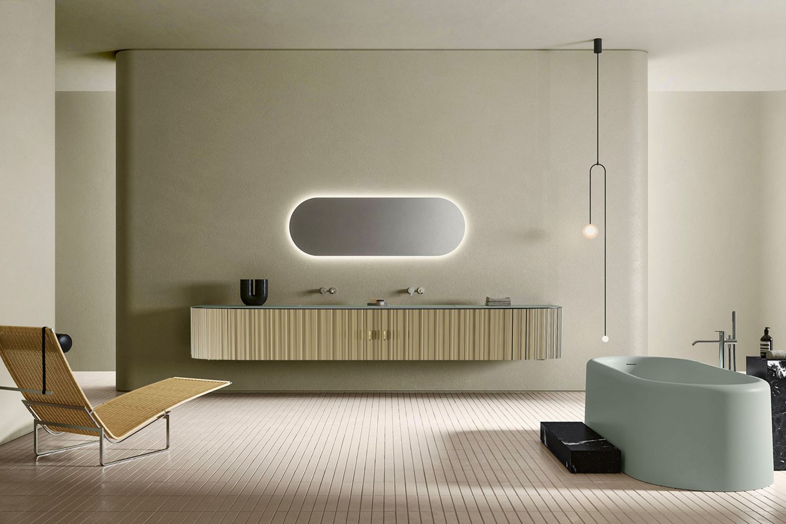 Das neue Badmöbel mit Rollfront-System, designt von Daniel T. Maurer und Christophe Marchand.