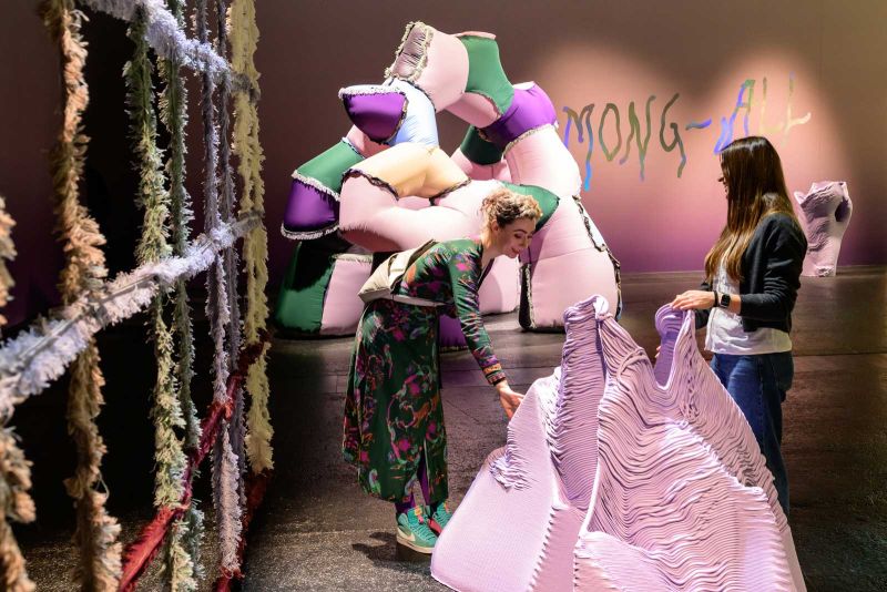 Die Designinstallation von Designerin Patricia Urquiola zählt, so wie bereits im vergangenen Jahr, zu den Highligts an der Heimtextil.