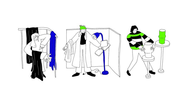 Komprimiert angeboten, Zurich Design Weeks, llustration: © Paula Mühlena