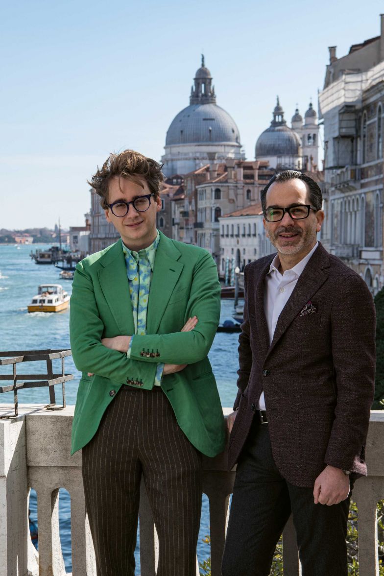 Nicolò Favaretto Rubelli, CEO der Luxus-Textilfirma Rubelli (rechts) über ihre Zusammenarbeit: «Diese Kombinationen sind etwas, was ich so nicht kannte.»